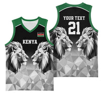 Kenya Rugby Custom Basketball Jersey Black Kenyan 22-23 Motif - Wonder Print Shop