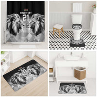 Kenya Rugby Custom Bathroom Set Black Kenyan 22-23 Motif - Wonder Print Shop