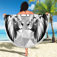 Kenya Rugby Custom Beach Blanket Black Kenyan 22-23 Motif - Wonder Print Shop