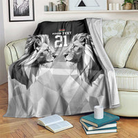 Kenya Rugby Custom Blanket Black Kenyan 22-23 Motif - Wonder Print Shop