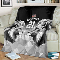 Kenya Rugby Custom Blanket Black Kenyan 22-23 Motif - Wonder Print Shop