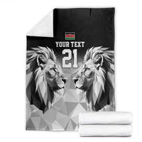 Kenya Rugby Custom Blanket Black Kenyan 22-23 Motif - Wonder Print Shop