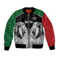 Kenya Rugby Custom Bomber Jacket Black Kenyan 22-23 Motif - Wonder Print Shop