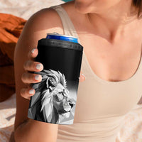 Kenya Rugby Custom 4 in 1 Can Cooler Tumbler Black Kenyan 22-23 Motif - Wonder Print Shop