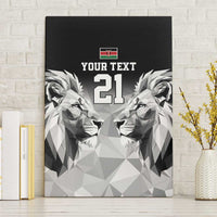 Kenya Rugby Custom Canvas Wall Art Black Kenyan 22-23 Motif - Wonder Print Shop
