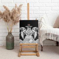 Kenya Rugby Custom Canvas Wall Art Black Kenyan 22-23 Motif - Wonder Print Shop