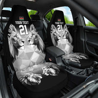 Kenya Rugby Custom Car Seat Cover Black Kenyan 22-23 Motif - Wonder Print Shop