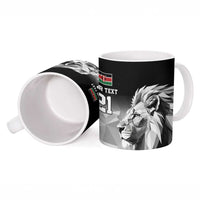 Kenya Rugby Custom Ceramic Mug Black Kenyan 22-23 Motif - Wonder Print Shop