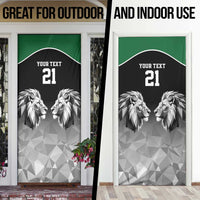 Kenya Rugby Custom Door Cover Black Kenyan 22-23 Motif - Wonder Print Shop