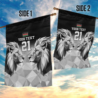Kenya Rugby Custom Garden Flag Black Kenyan 22-23 Motif - Wonder Print Shop