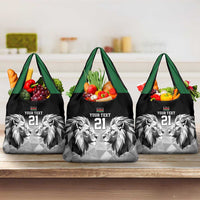 Kenya Rugby Custom Grocery Bag Black Kenyan 22-23 Motif - Wonder Print Shop