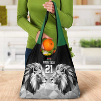 Kenya Rugby Custom Grocery Bag Black Kenyan 22-23 Motif - Wonder Print Shop