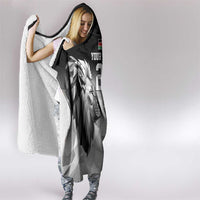 Kenya Rugby Custom Hooded Blanket Black Kenyan 22-23 Motif - Wonder Print Shop