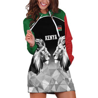 Kenya Rugby Custom Hoodie Dress Black Kenyan 22-23 Motif - Wonder Print Shop