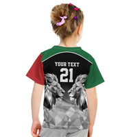 Kenya Rugby Custom Kid T Shirt Black Kenyan 22-23 Motif - Wonder Print Shop