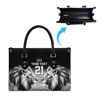 Kenya Rugby Custom Leather Bag Black Kenyan 22-23 Motif - Wonder Print Shop