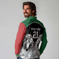 Kenya Rugby Custom Long Sleeve Polo Shirt Black Kenyan 22-23 Motif - Wonder Print Shop