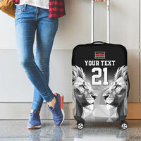Kenya Rugby Custom Luggage Cover Black Kenyan 22-23 Motif - Wonder Print Shop