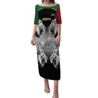 Kenya Rugby Custom Puletasi Black Kenyan 22-23 Motif - Wonder Print Shop