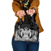 Kenya Rugby Custom Shoulder Handbag Black Kenyan 22-23 Motif - Wonder Print Shop