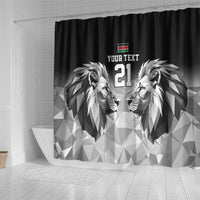 Kenya Rugby Custom Shower Curtain Black Kenyan 22-23 Motif - Wonder Print Shop