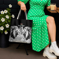 Kenya Rugby Custom Tote Bag Black Kenyan 22-23 Motif - Wonder Print Shop