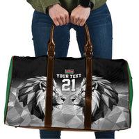 Kenya Rugby Custom Travel Bag Black Kenyan 22-23 Motif - Wonder Print Shop