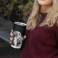 Kenya Rugby Custom Tumbler Cup Black Kenyan 22-23 Motif - Wonder Print Shop