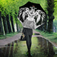 Kenya Rugby Custom Umbrella Black Kenyan 22-23 Motif - Wonder Print Shop
