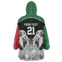 Kenya Rugby Custom Wearable Blanket Hoodie Black Kenyan 22-23 Motif - Wonder Print Shop