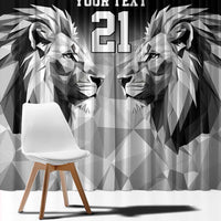 Kenya Rugby Custom Window Curtain Black Kenyan 22-23 Motif - Wonder Print Shop