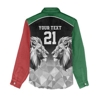 Kenya Rugby Custom Women Casual Shirt Black Kenyan 22-23 Motif - Wonder Print Shop