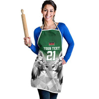 Kenya Rugby Custom Apron Green Kenyan 22-23 Motif - Wonder Print Shop