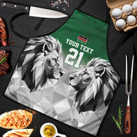 Kenya Rugby Custom Apron Green Kenyan 22-23 Motif - Wonder Print Shop