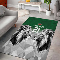 Kenya Rugby Custom Area Rug Green Kenyan 22-23 Motif - Wonder Print Shop