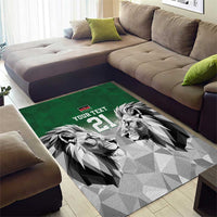 Kenya Rugby Custom Area Rug Green Kenyan 22-23 Motif - Wonder Print Shop
