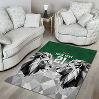Kenya Rugby Custom Area Rug Green Kenyan 22-23 Motif - Wonder Print Shop