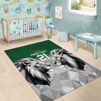 Kenya Rugby Custom Area Rug Green Kenyan 22-23 Motif - Wonder Print Shop