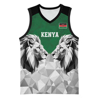 Kenya Rugby Custom Basketball Jersey Green Kenyan 22-23 Motif - Wonder Print Shop