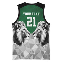 Kenya Rugby Custom Basketball Jersey Green Kenyan 22-23 Motif - Wonder Print Shop