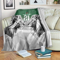 Kenya Rugby Custom Blanket Green Kenyan 22-23 Motif - Wonder Print Shop
