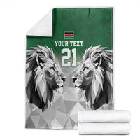 Kenya Rugby Custom Blanket Green Kenyan 22-23 Motif - Wonder Print Shop