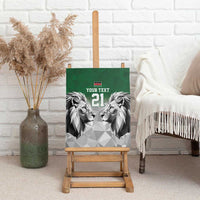 Kenya Rugby Custom Canvas Wall Art Green Kenyan 22-23 Motif - Wonder Print Shop
