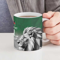 Kenya Rugby Custom Ceramic Mug Green Kenyan 22-23 Motif - Wonder Print Shop