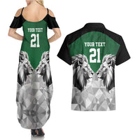 Kenya Rugby Custom Couples Matching Summer Maxi Dress and Hawaiian Shirt Green Kenyan 22-23 Motif - Wonder Print Shop