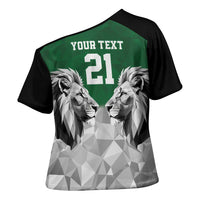 Kenya Rugby Custom Cross Shoulder Shirt Green Kenyan 22-23 Motif - Wonder Print Shop