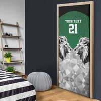 Kenya Rugby Custom Door Cover Green Kenyan 22-23 Motif - Wonder Print Shop