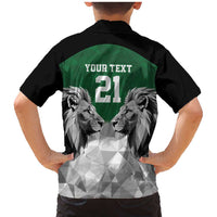 Kenya Rugby Custom Family Matching Mermaid Dress and Hawaiian Shirt Green Kenyan 22-23 Motif - Wonder Print Shop