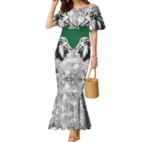 Kenya Rugby Custom Family Matching Mermaid Dress and Hawaiian Shirt Green Kenyan 22-23 Motif - Wonder Print Shop