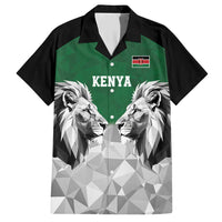 Kenya Rugby Custom Family Matching Short Sleeve Bodycon Dress and Hawaiian Shirt Green Kenyan 22-23 Motif - Wonder Print Shop